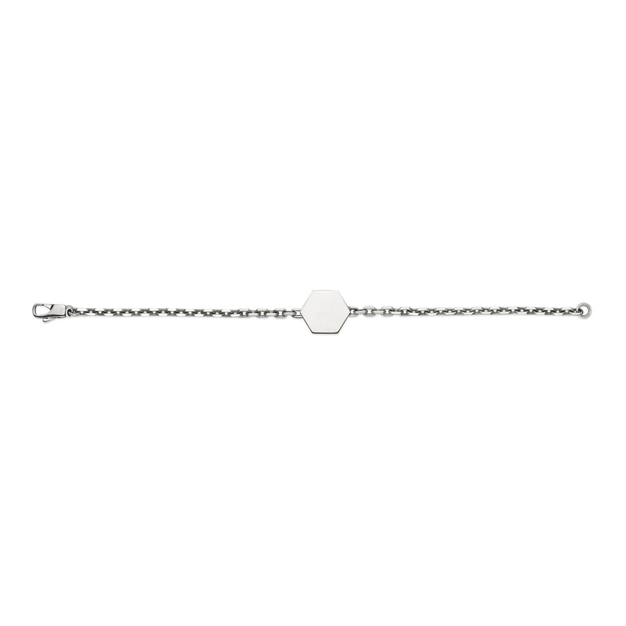 Trademark Bracelet in sterling silver with Gucci trademark charm  YBA779169001