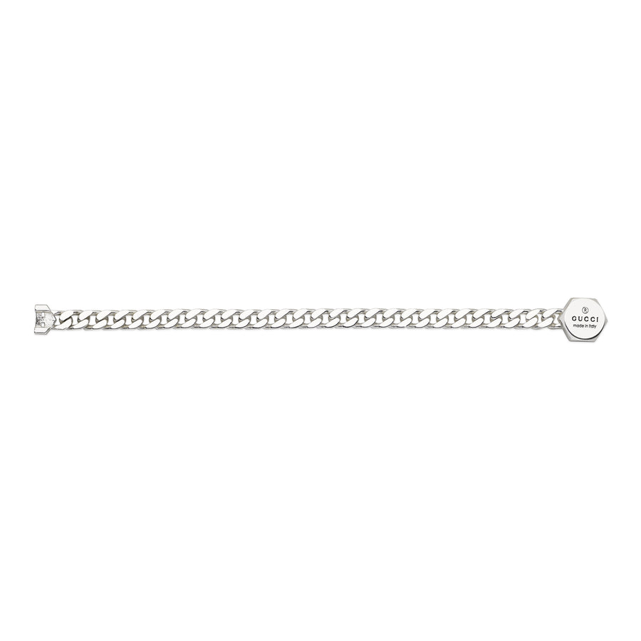 Trademark Bracelet in sterling silver with Gucci trademark charm  YBA779173001
