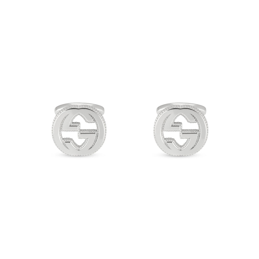 Interlocking G Cufflinks with motif in sterling silver YBE499010001