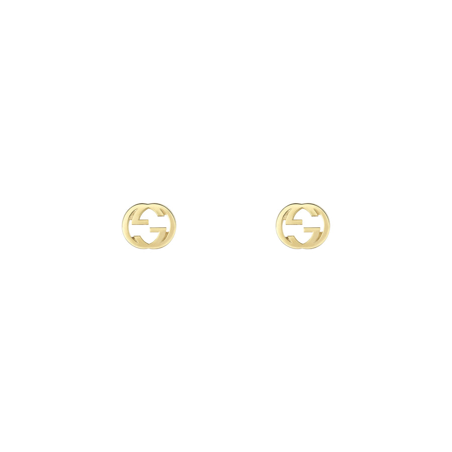 Interlocking G Earrings in 18kt yellow gold YBD748543002