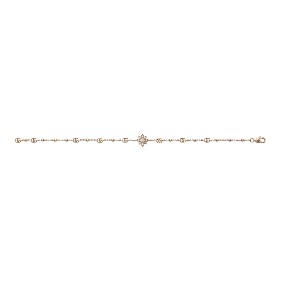 Flora bracelet in 18kt pink gold and diamonds YBA702389001