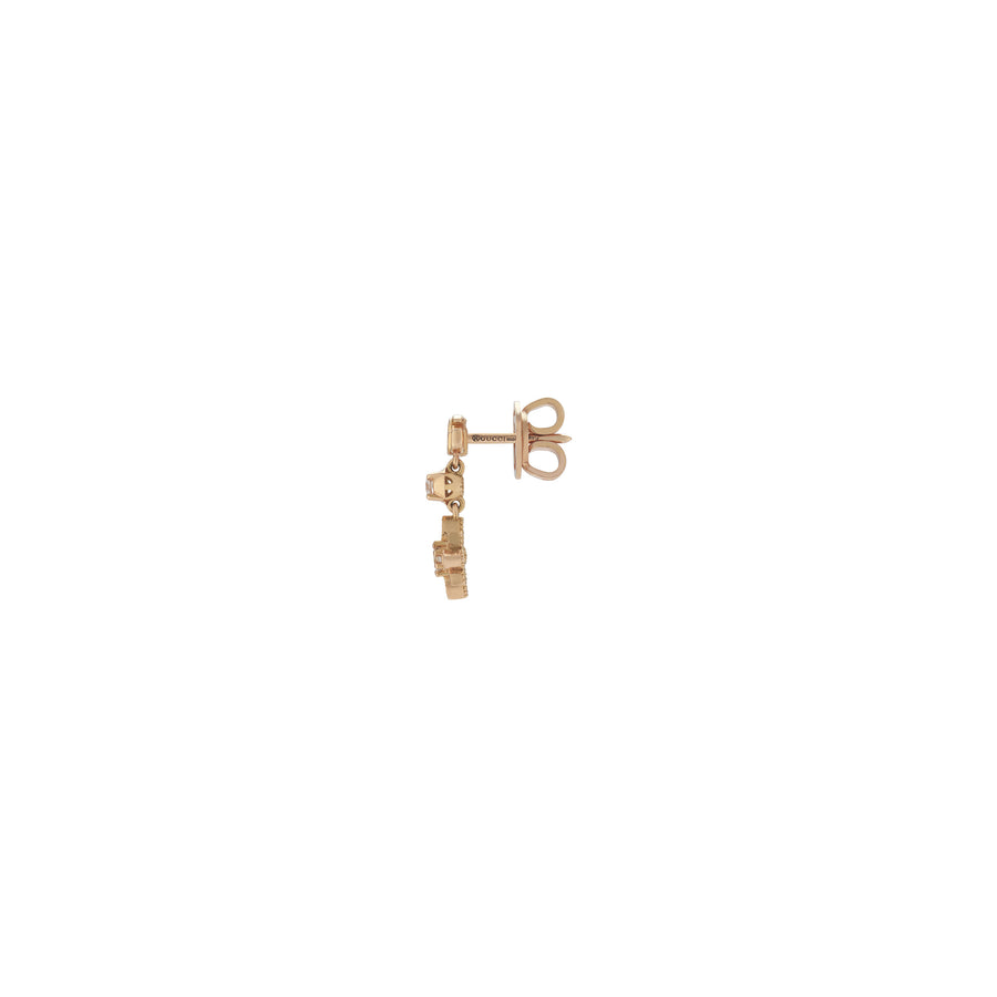 Flora earrings in 18kt pink gold and diamonds YBD702691001