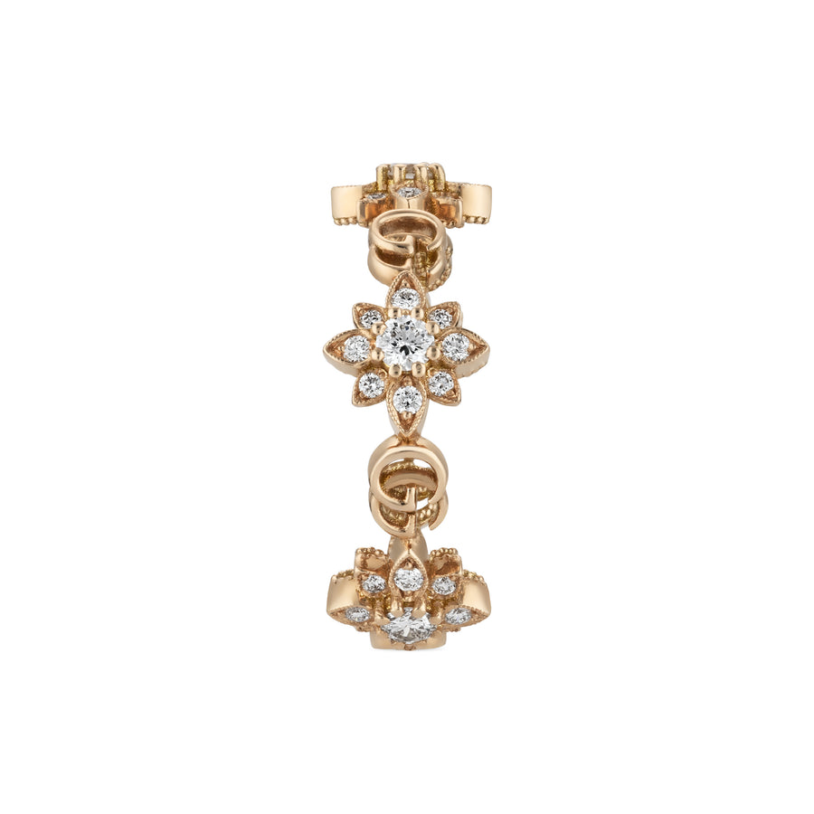 Flora ring in 18kt pink gold and diamonds YBC702391001