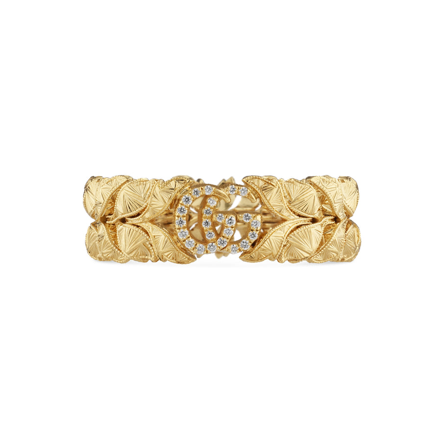 Flora ring in 18kt yellow gold and diamonds YBC702376002