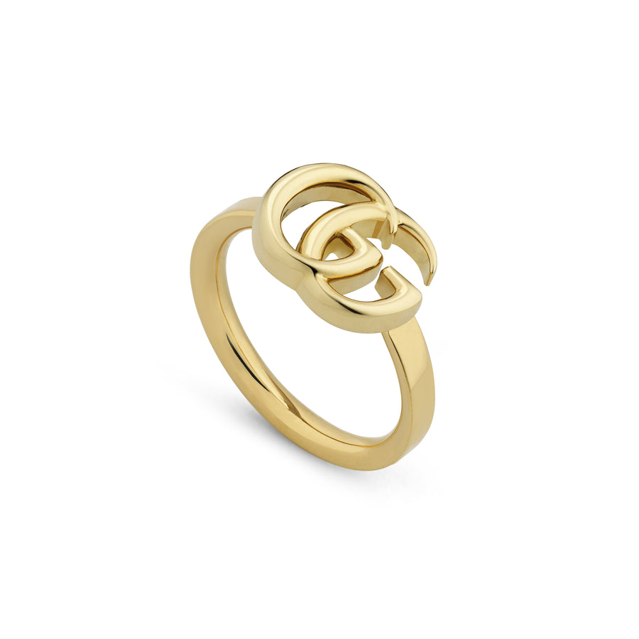 GG Running thin ring in 18kt yellow gold YBC525690001