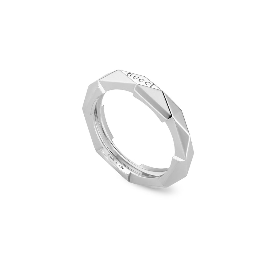Link to Love studded ring in 18kt white gold YBC662177002