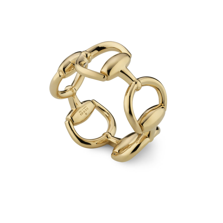 Horsebit Ring in yellow gold YBC831316001