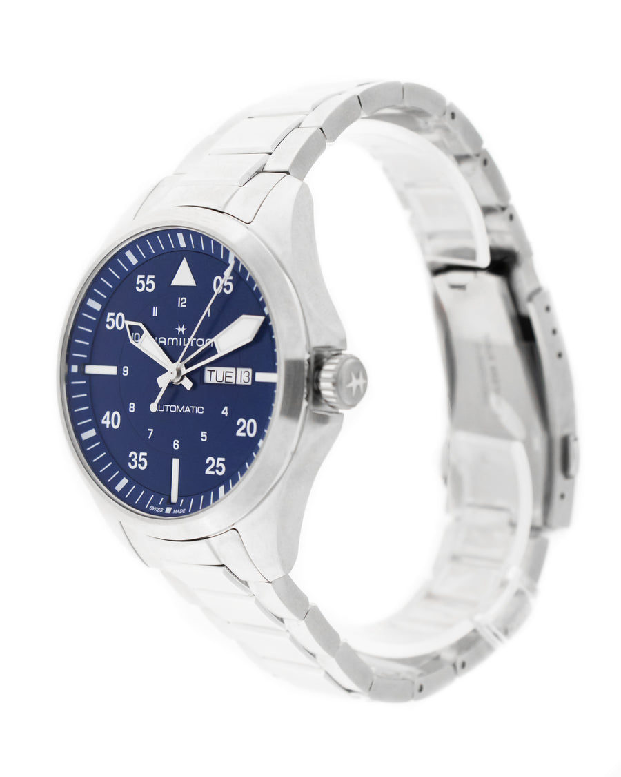 Khaki aviation pilot day date auto carica automatica | 42mm | h64635140