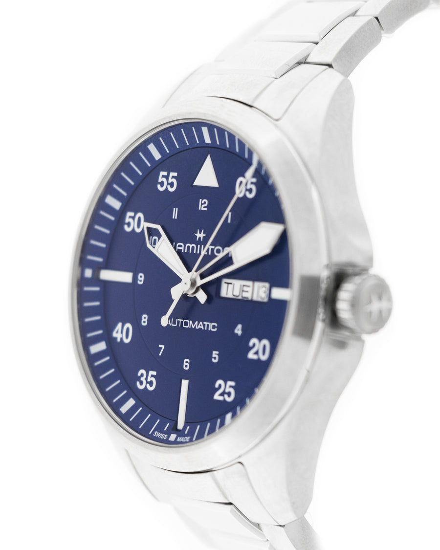 Khaki aviation pilot day date auto carica automatica | 42mm | h64635140