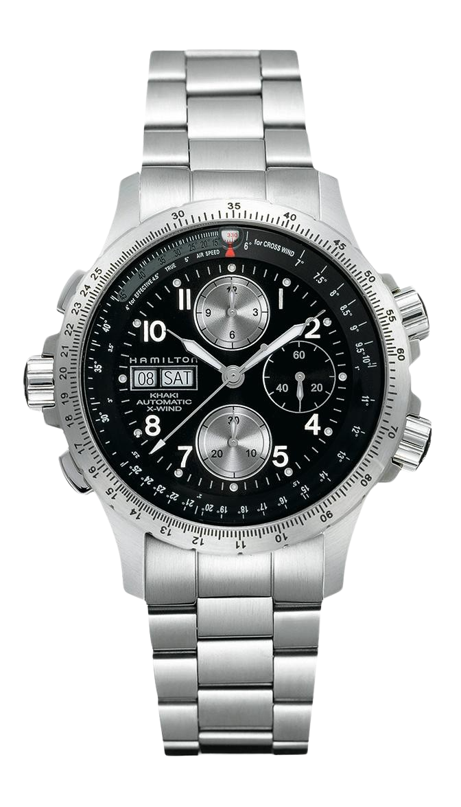 Khaki aviation x-wind auto chrono carica automatica | 44mm | h77616133