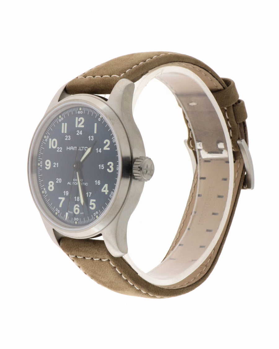 Khaki field titanium auto carica automatica | 42mm | h70545540