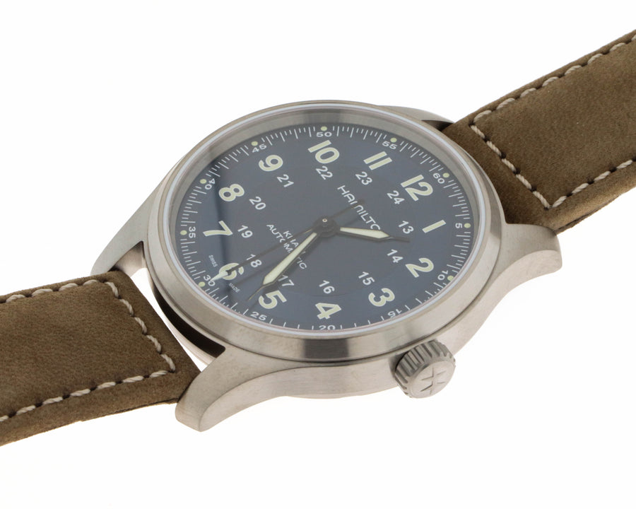 Khaki field titanium auto carica automatica | 42mm | h70545540