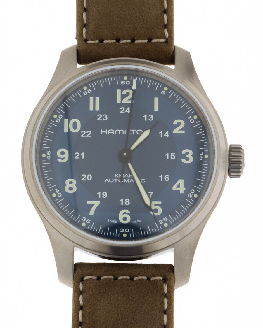 Khaki field titanium auto carica automatica | 42mm | h70545540