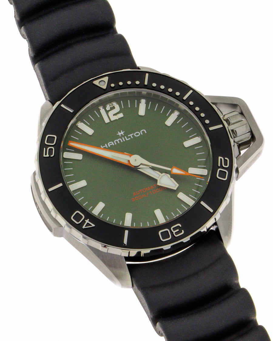 Khaki navy frogman auto carica automatica | 41mm | h77455360
