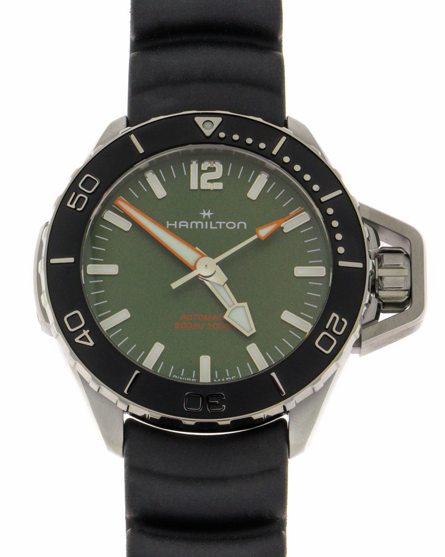 Khaki navy frogman auto carica automatica | 41mm | h77455360