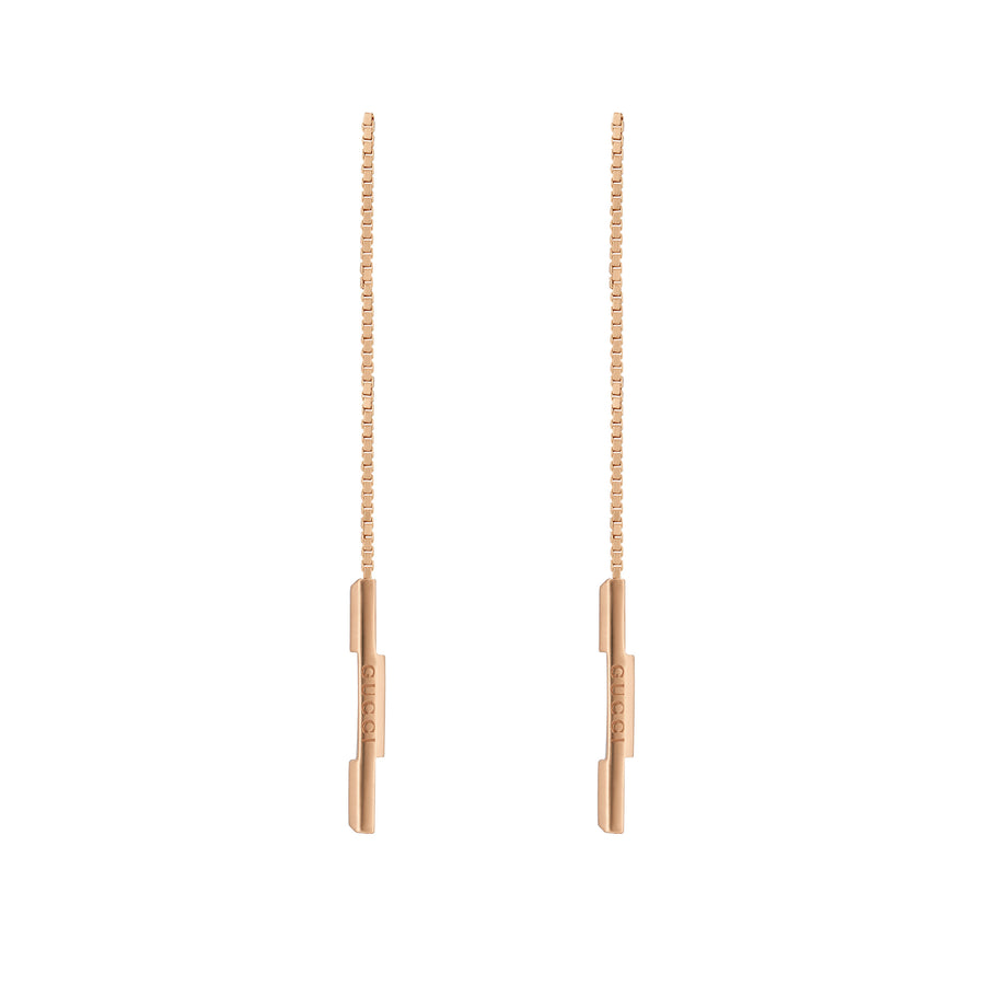 Link to love earrings in 18kt pink gold YBD662115002