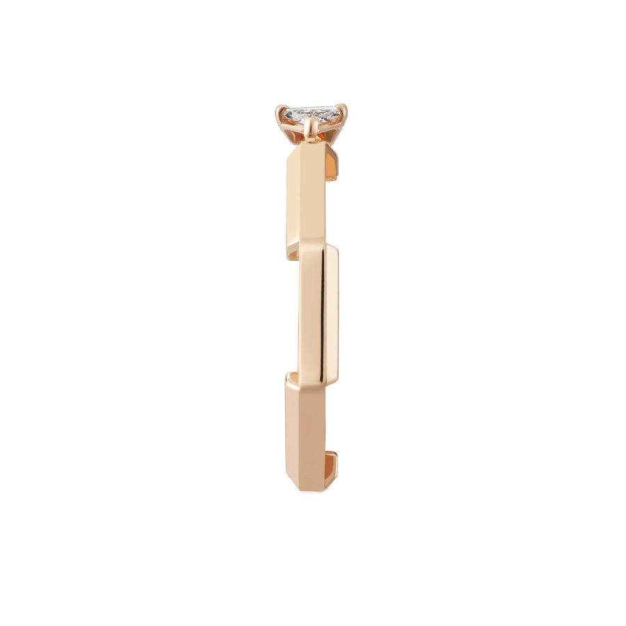Link to Love ring in 18kt pink gold and diamonds YBC744971001