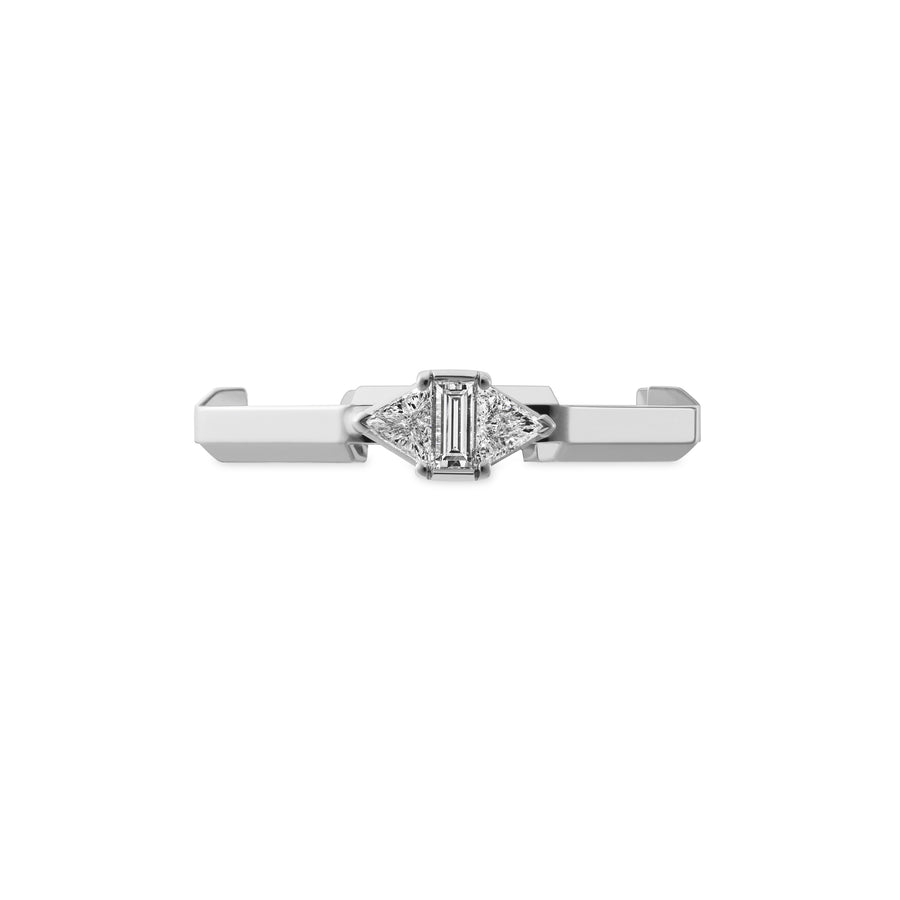 Link to Love ring in 18kt white gold and diamonds YBC744971002