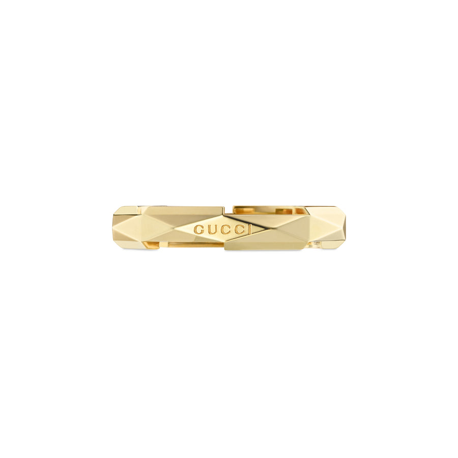 Link to Love studded ring in 18kt yellow gold YBC662177001