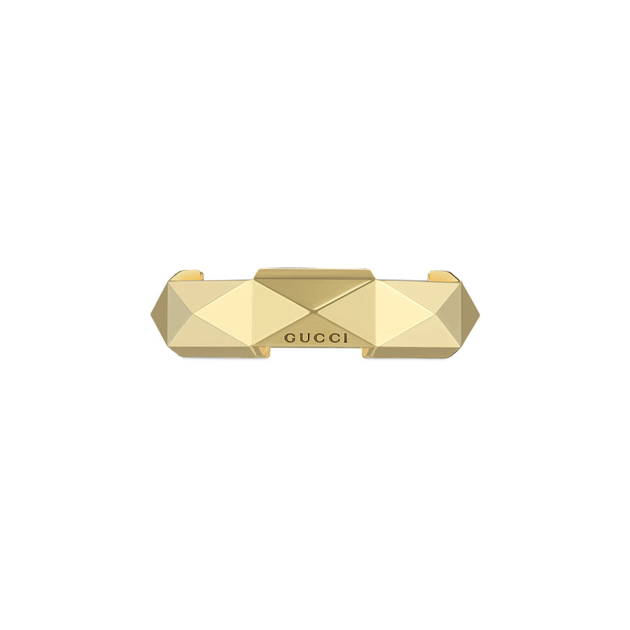 Link to Love studded ring in 18kt yellow gold YBC662184001