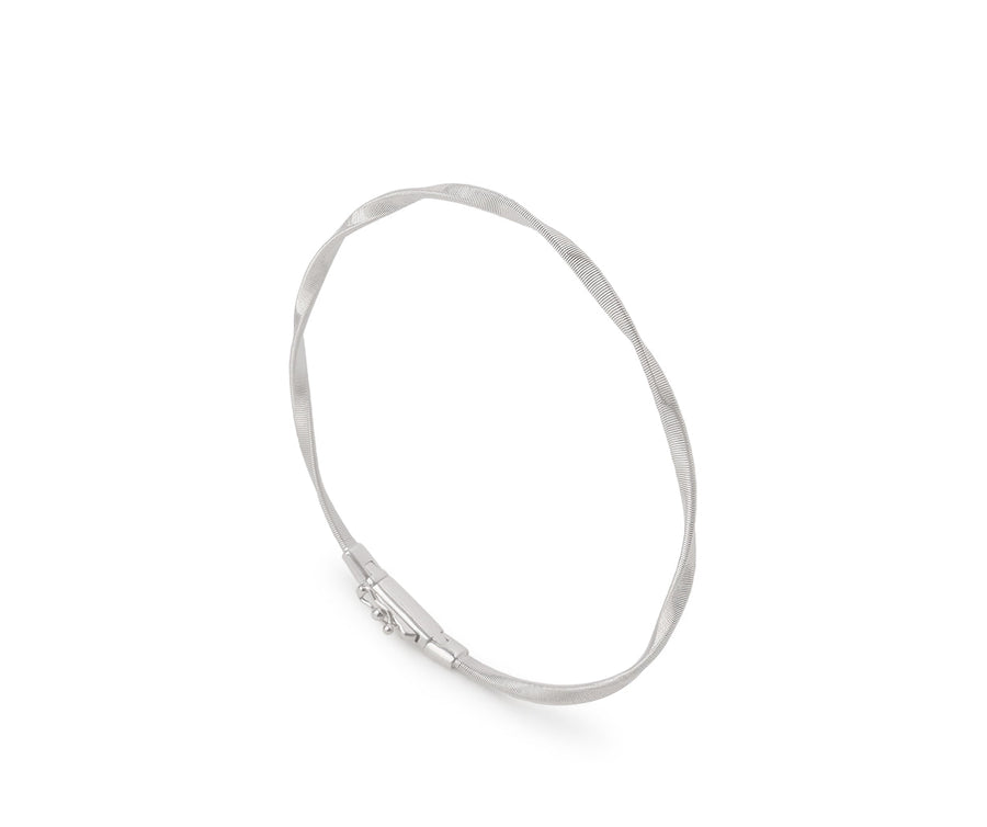 Marco bicego® marrakech collection 18k white gold stackable bangle bg337-w-01