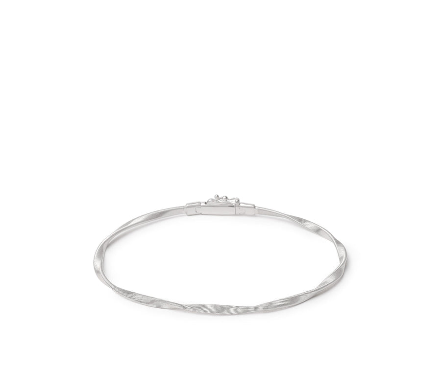 Marco bicego® marrakech collection 18k white gold stackable bangle bg337-w-01