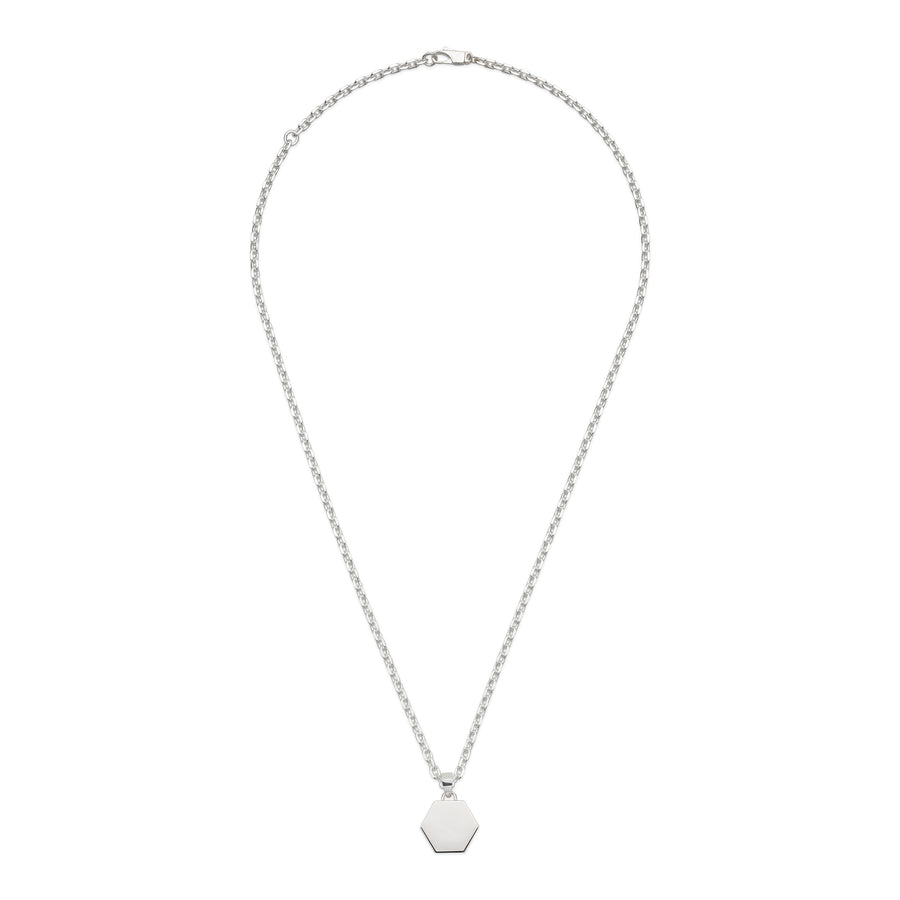 Trademark Necklace in sterling silver with Gucci trademark pendant  YBB779175001