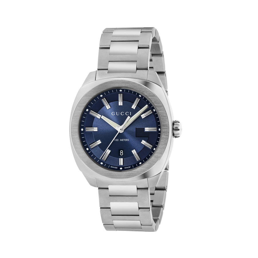 GG2570 Steel case, dark blue sun-brushed dial, steel bracelet YA142303