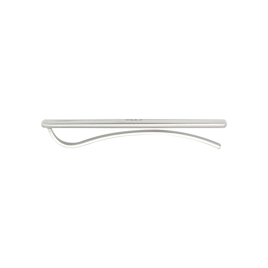 Gucci Tag Tie bar in sterling silver with logo YBF774034001