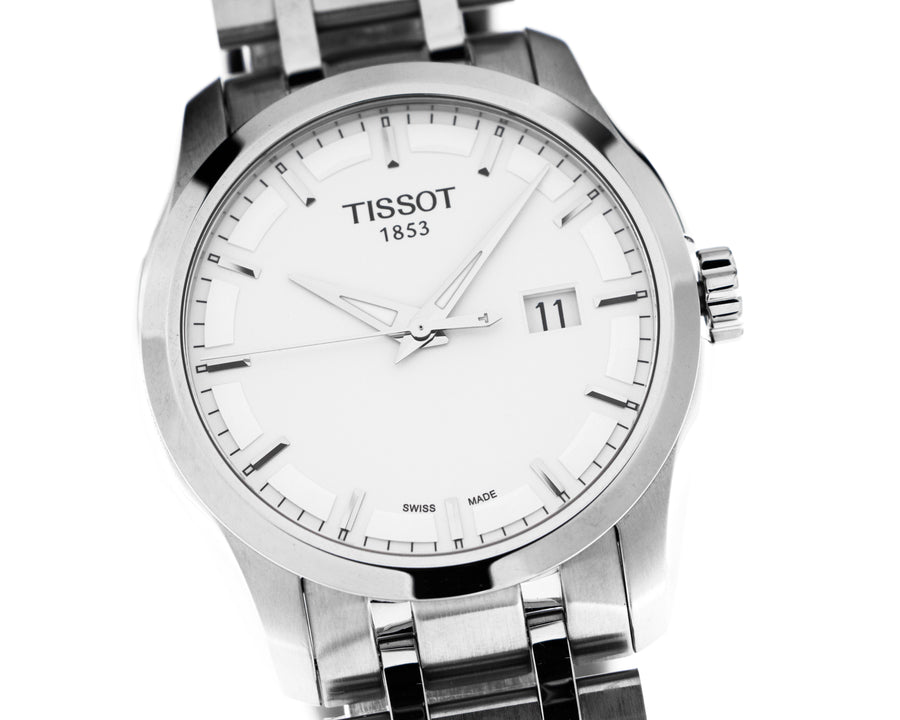 Tissot watch time 3 hands couturier t0354101103100