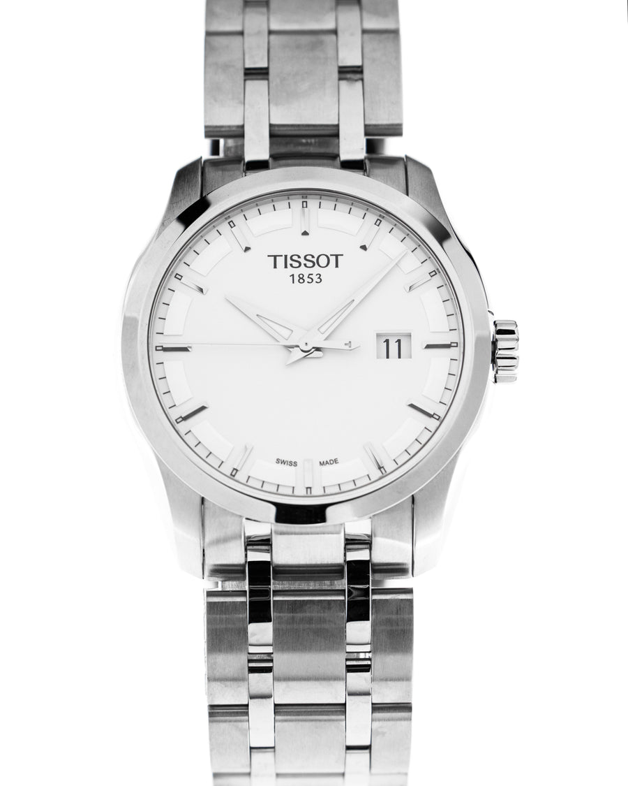 Tissot watch time 3 hands couturier t0354101103100