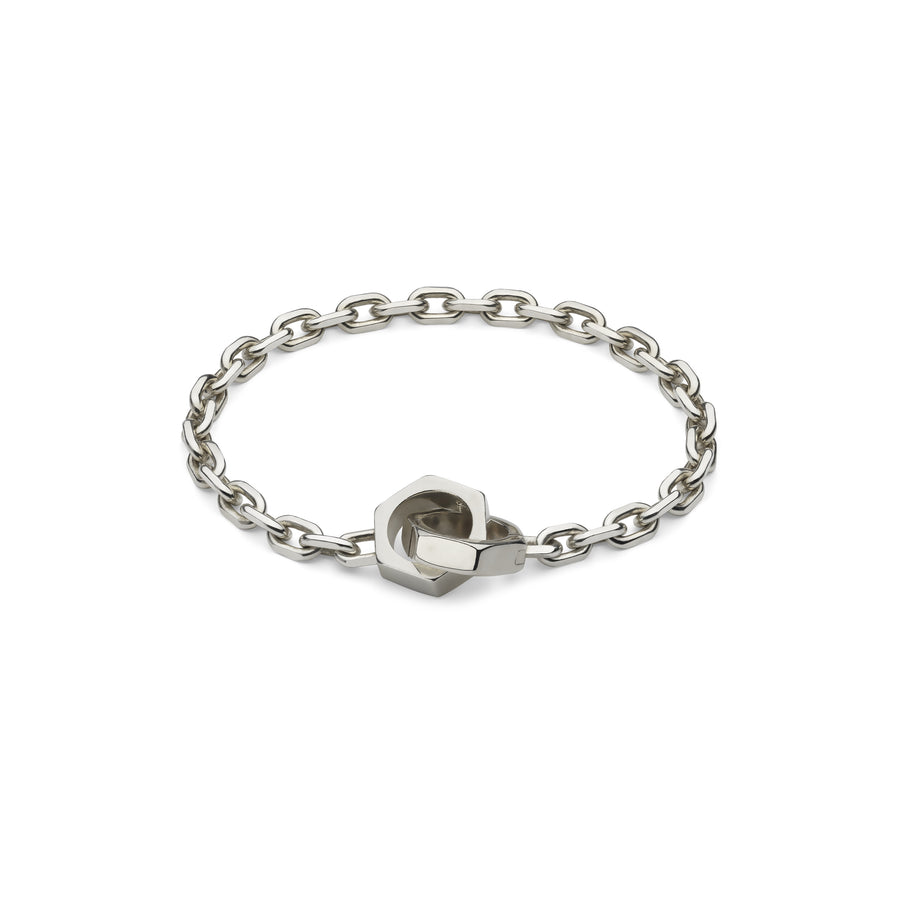 Trademark Bracelet in sterling silver with charms YBA796366001