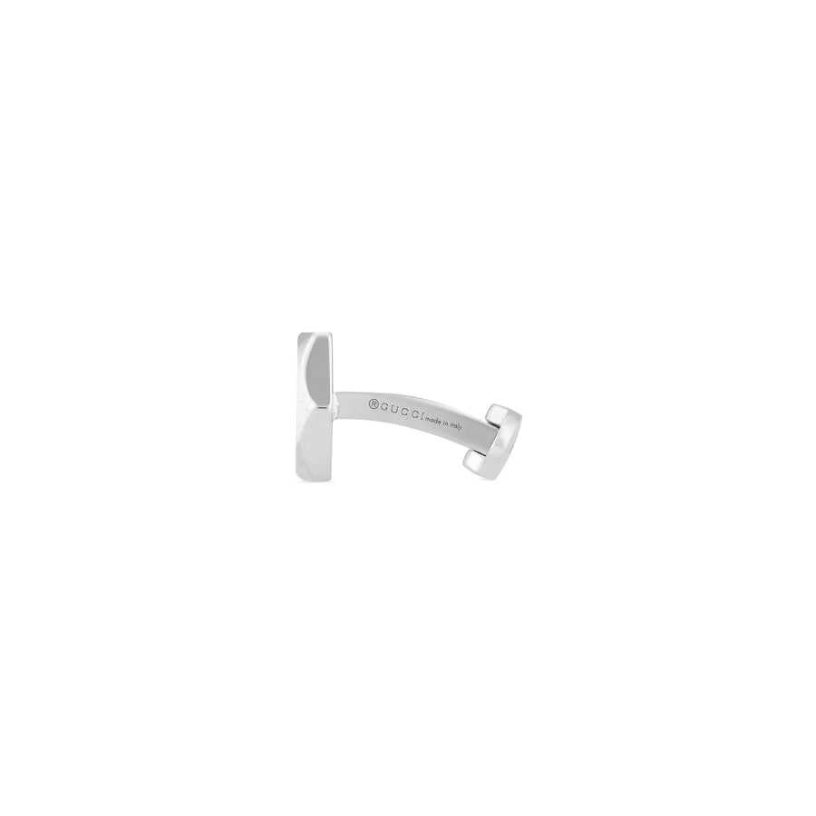 Trademark Cufflinks in sterling silver with Gucci trademark YBE779163001