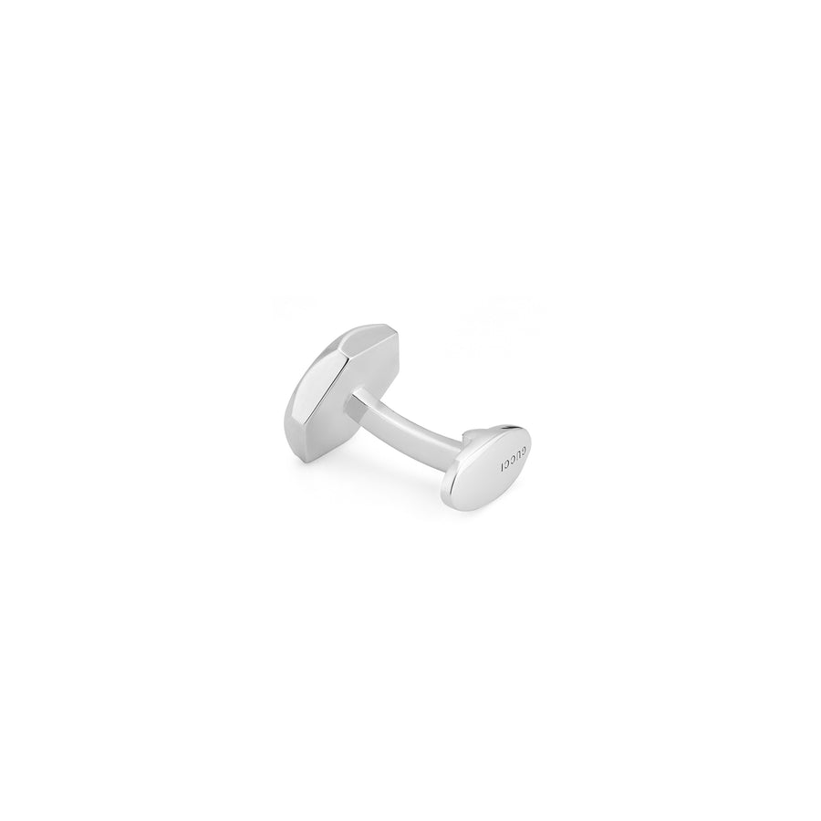 Trademark Cufflinks in sterling silver with Gucci trademark YBE779163001