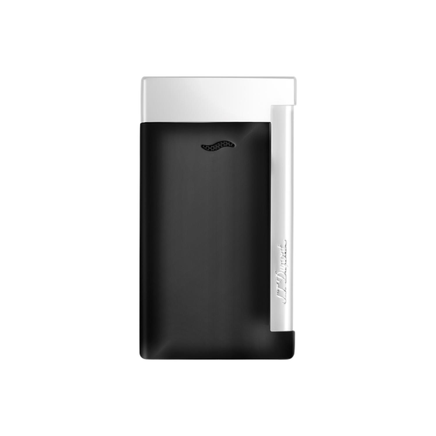 DUPONT - 027700 - Slim 7 black and chrome finish lighter - Luxury Lighter