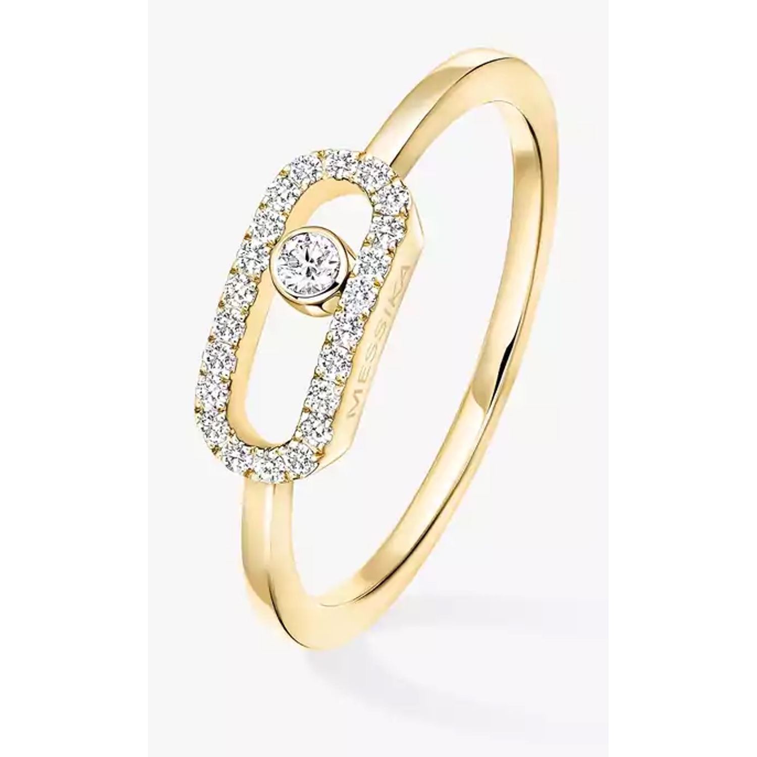 MESSIKA - 04705-YG - Anello con diamante in oro giallo Move Uno Messika