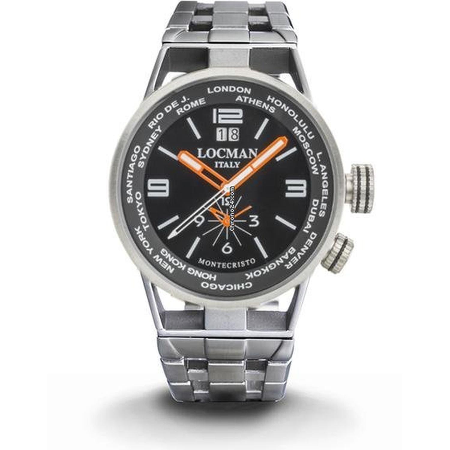 LOCMAN - Uomo - 0508A01S-00BKWHBO - Locman Montecristo Dual Time