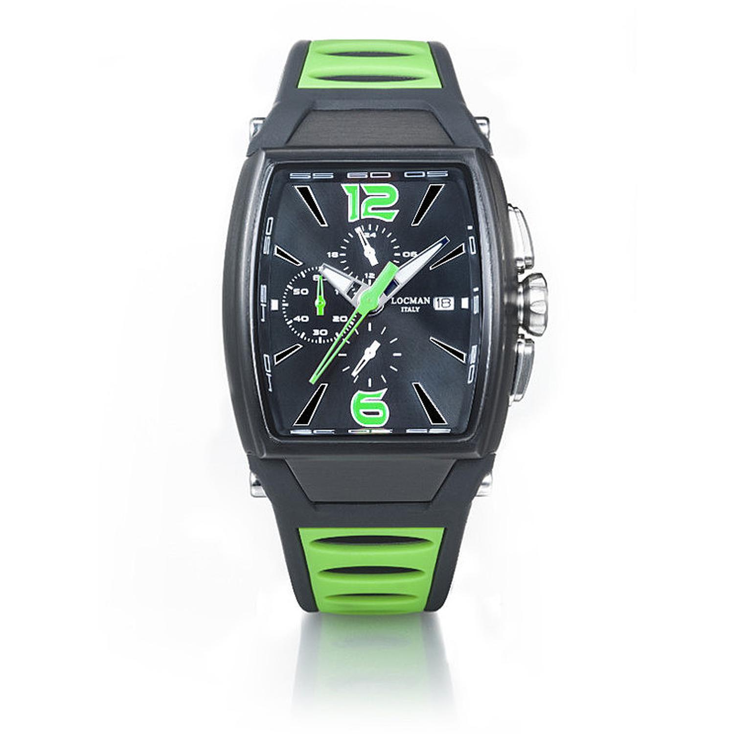 Locman - Uomo - 0550K01S-BKBKGRSG - Orologio cronografo uomonew tremila