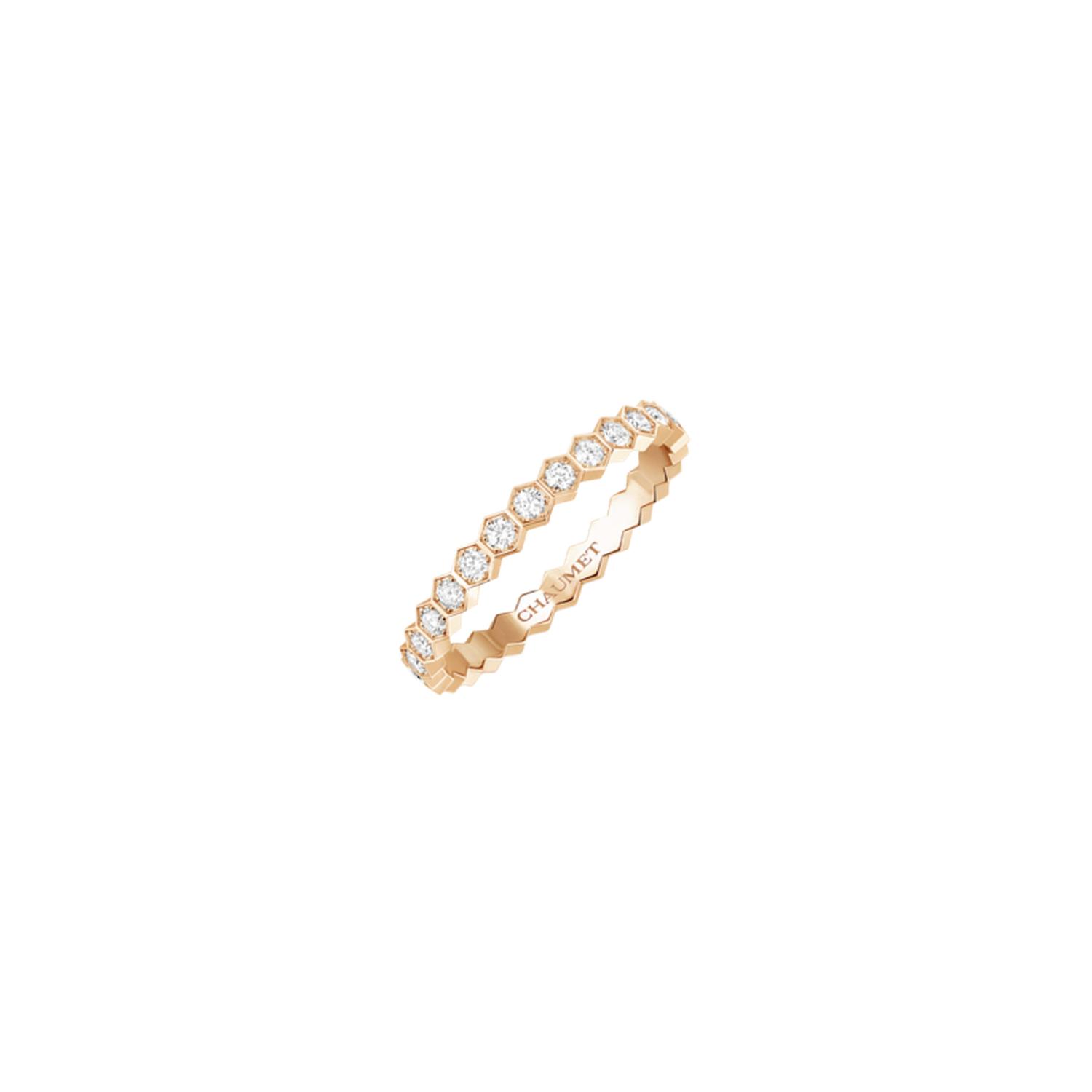 Chaumet - 081935 - Anello Chaumet Bee My Love in oro rosa e diamanti bainchi