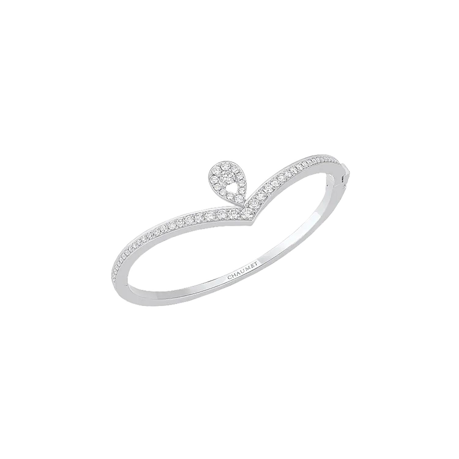 CHAUMET - BRACCIALE JOSÉPHINE AIGRETTE IN ORO BIANCO E DIAMANTI - 082076