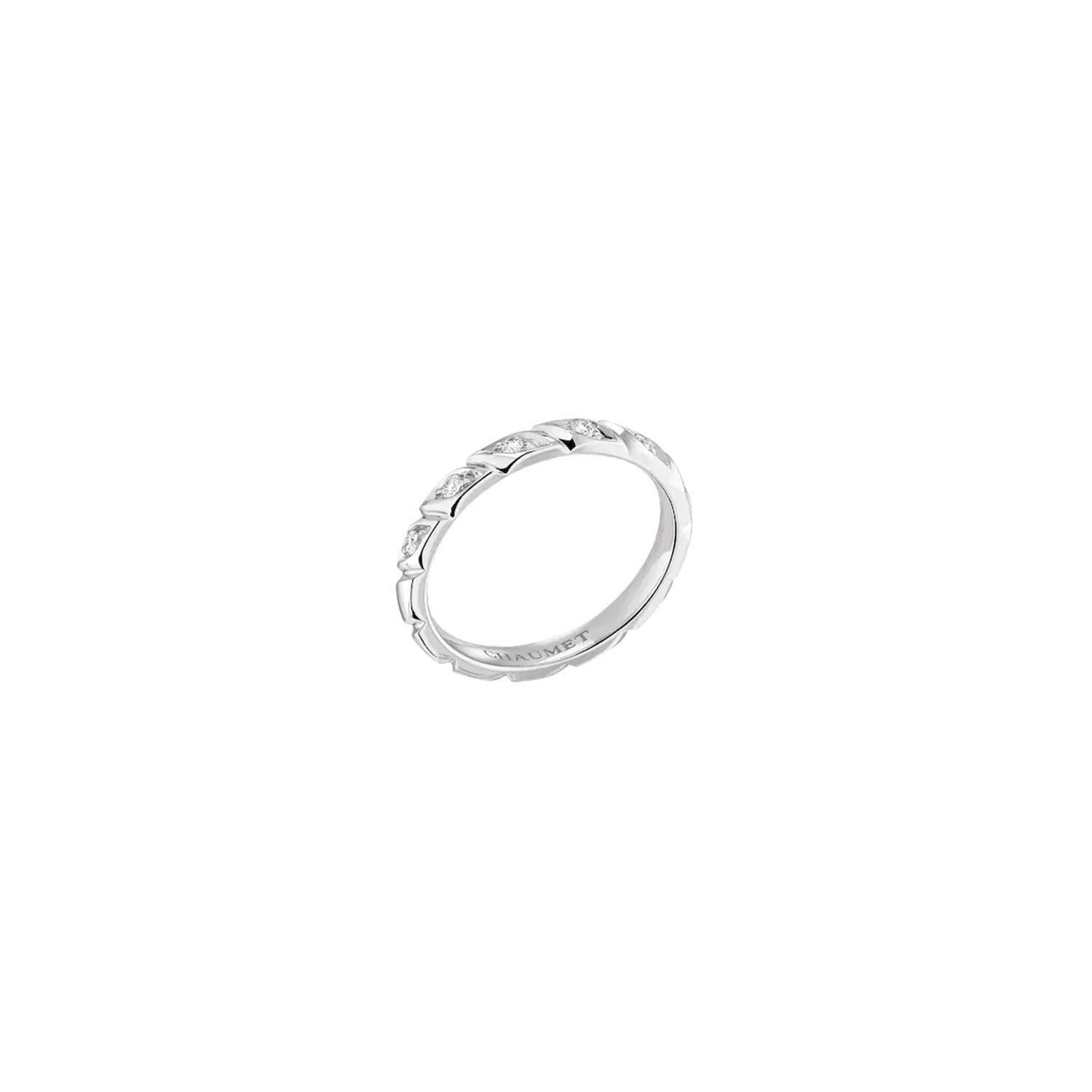 CHAUMET - FEDE NUZIALE TORSADE DE CHAUMET IN PLATINO E DIAMANTI - 082724
