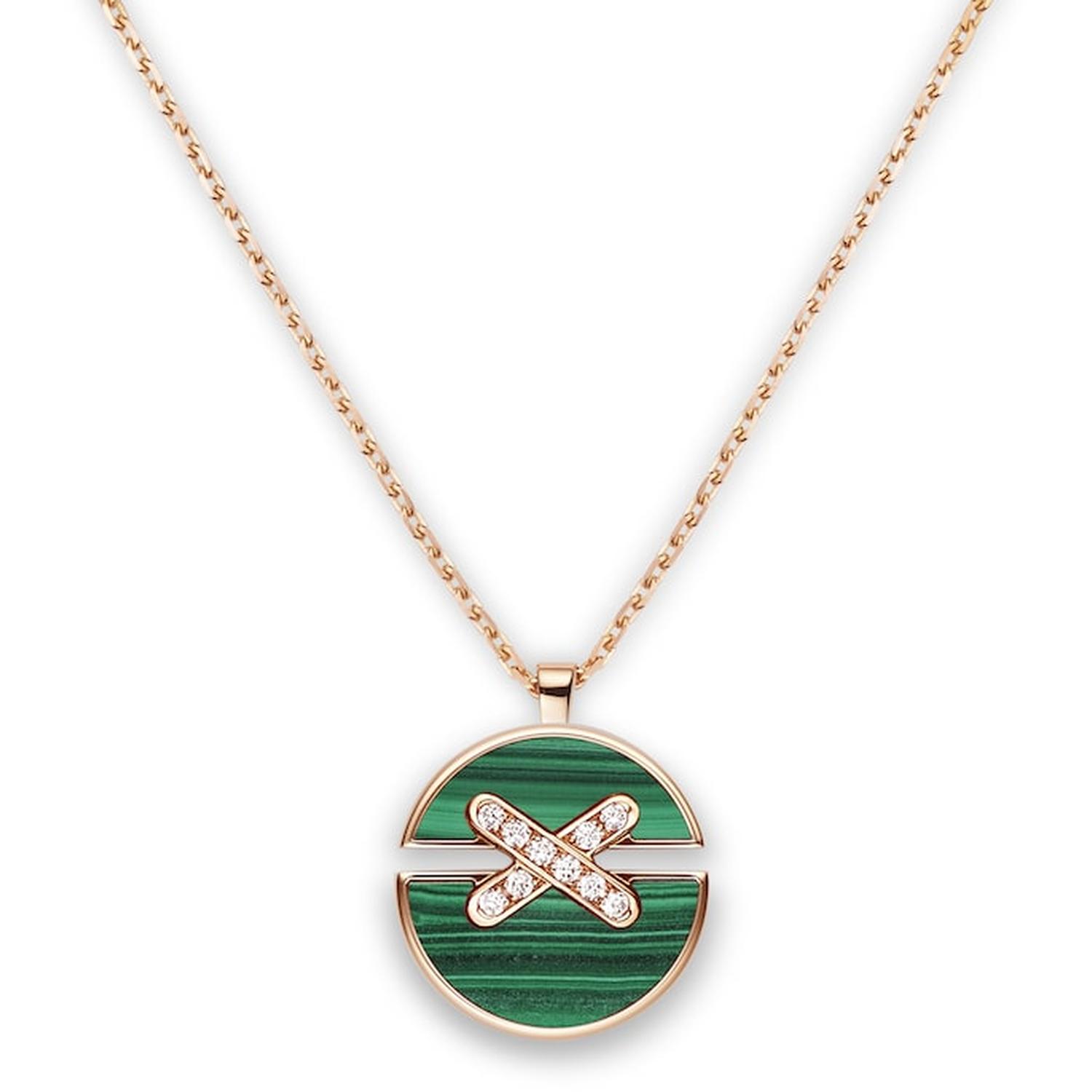 Chaumet - 084682 - Jeux de Liens Harmony malachite medium model pendant