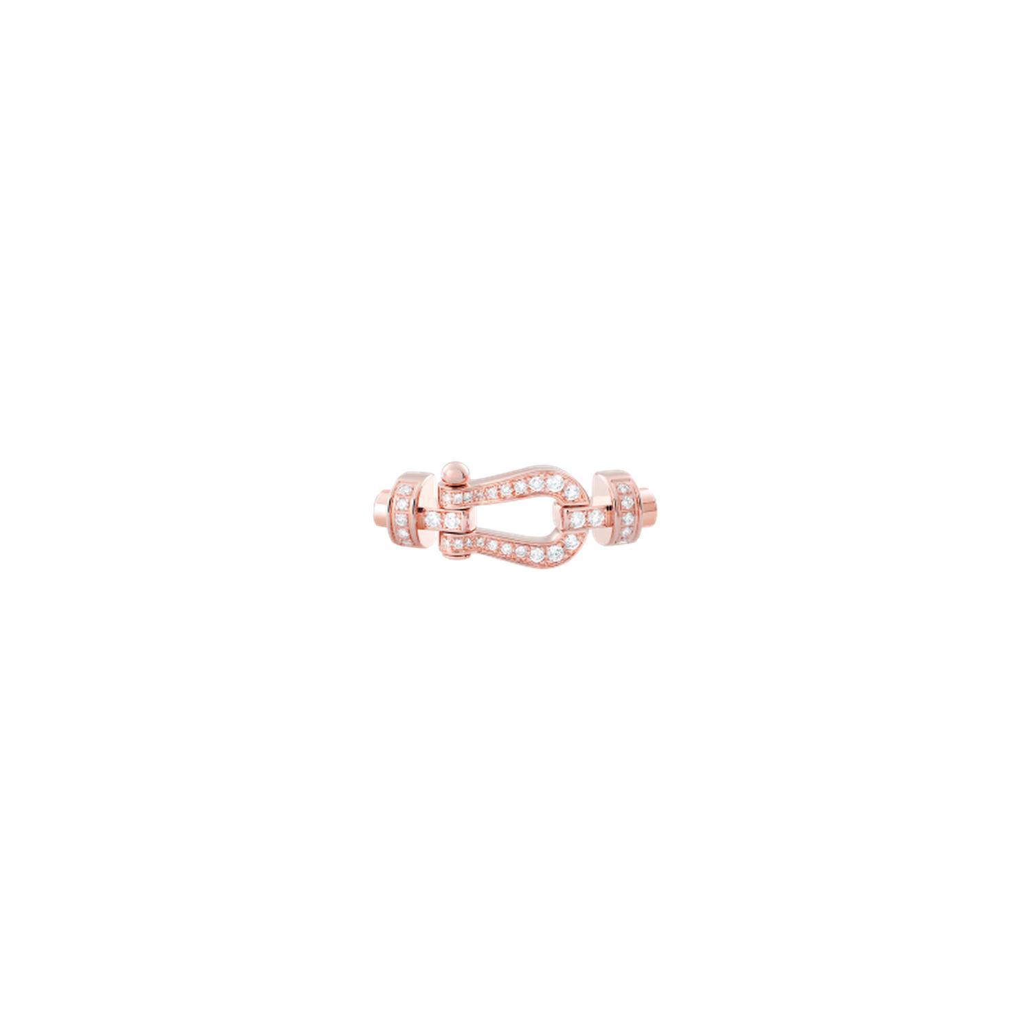 FRED - 0B0074 - FIBBIA FORCE 10 IN ORO ROSA E DIAMANTI MODELLO MEDIO