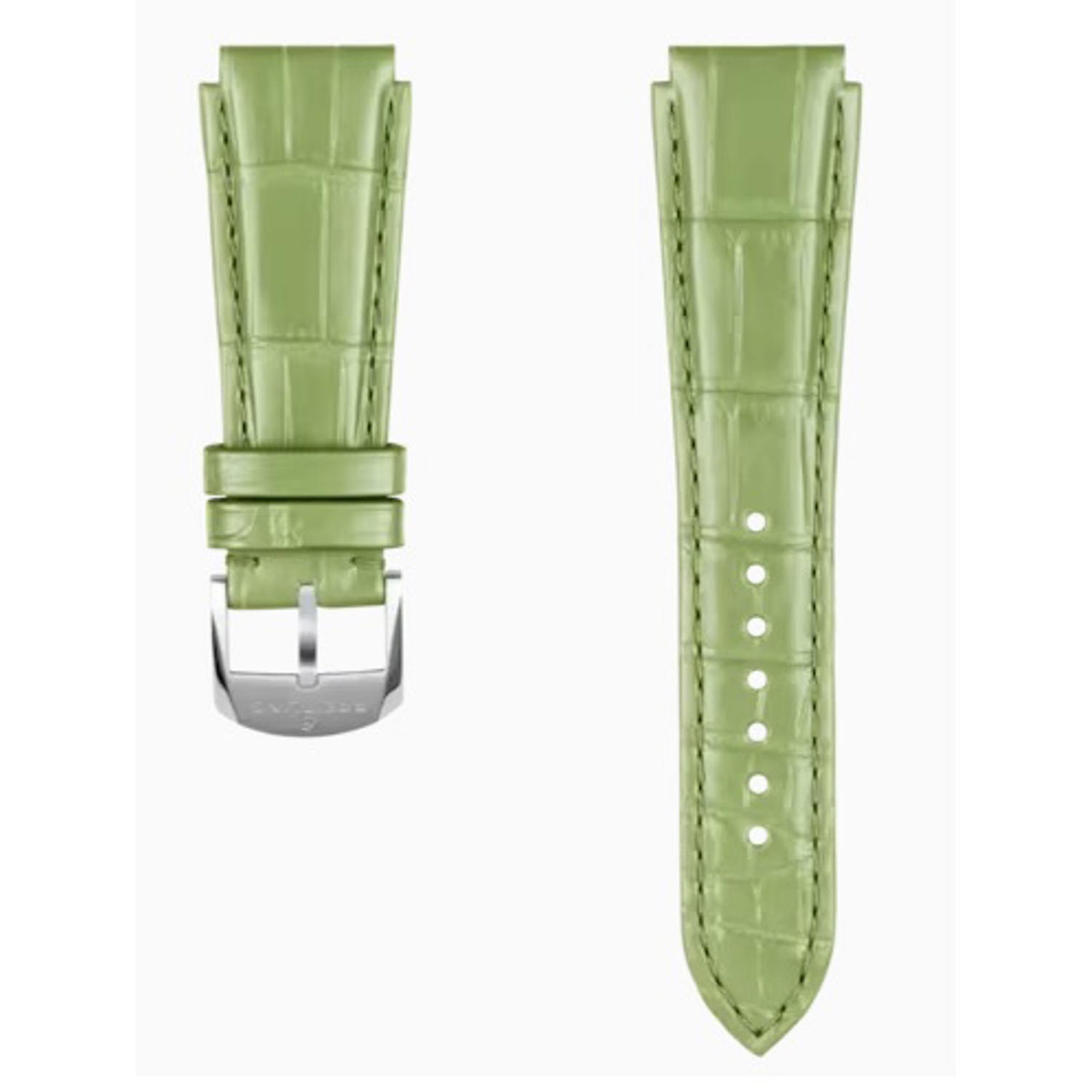 BREITLING - 1074P - Green Alligator Leather Strap - 18