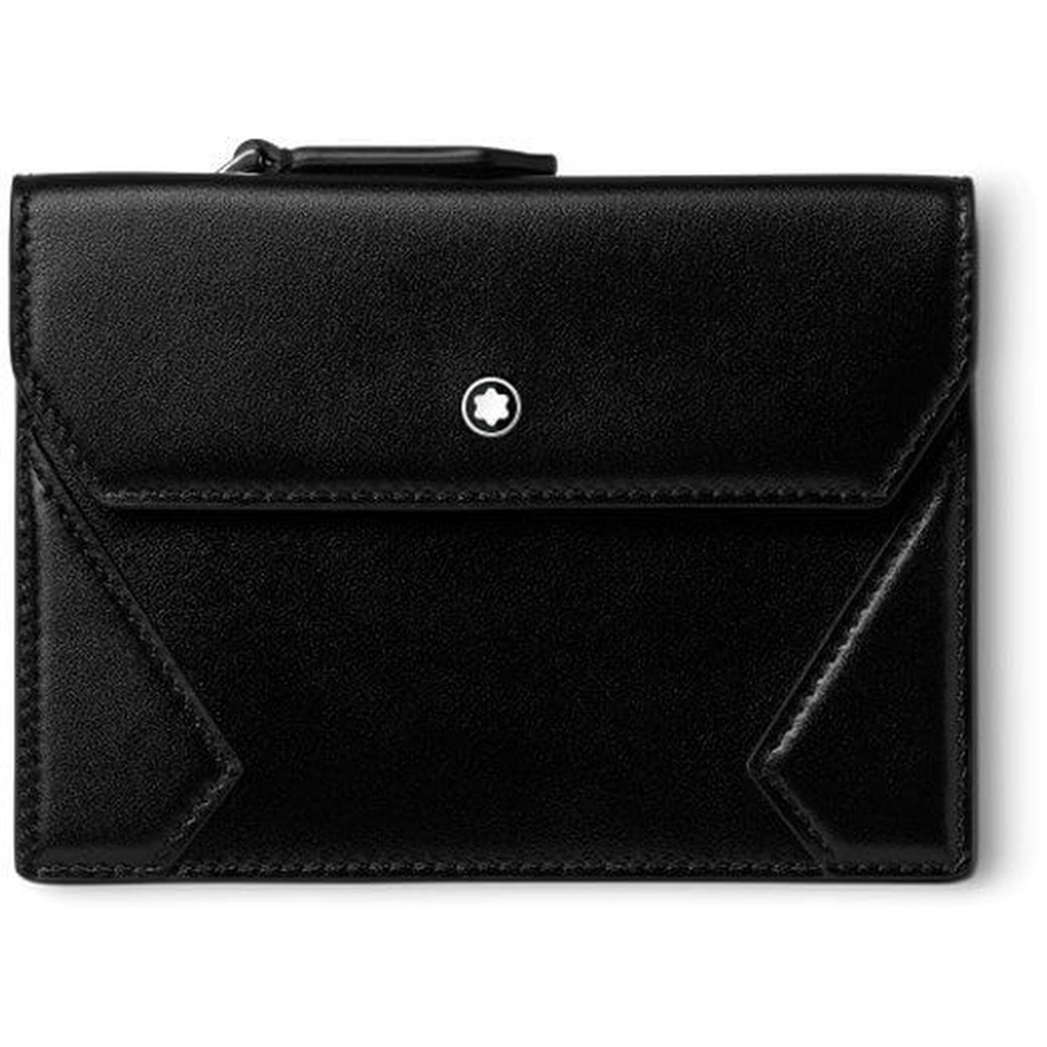 MONT BLANC - 129907 - Porta carte  con cerniera Meisterstuck col. Nero