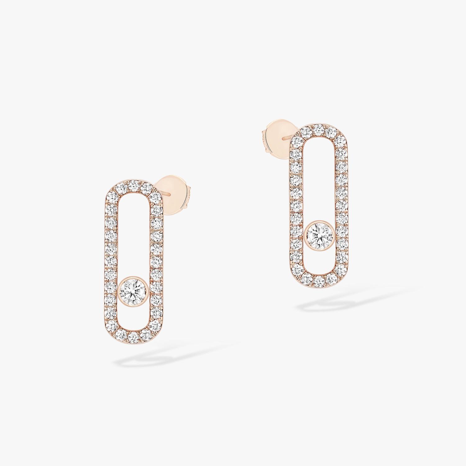 Messika - 12183-PG - Move Uno Diamond Pavé Earrings