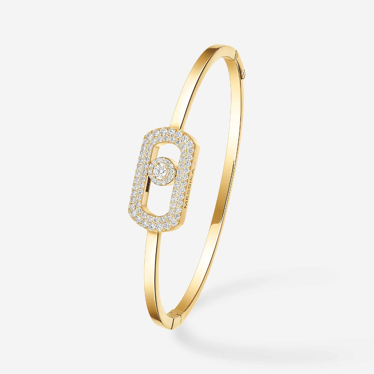 Messika - 13428-YG - So Move Pavé Bangle