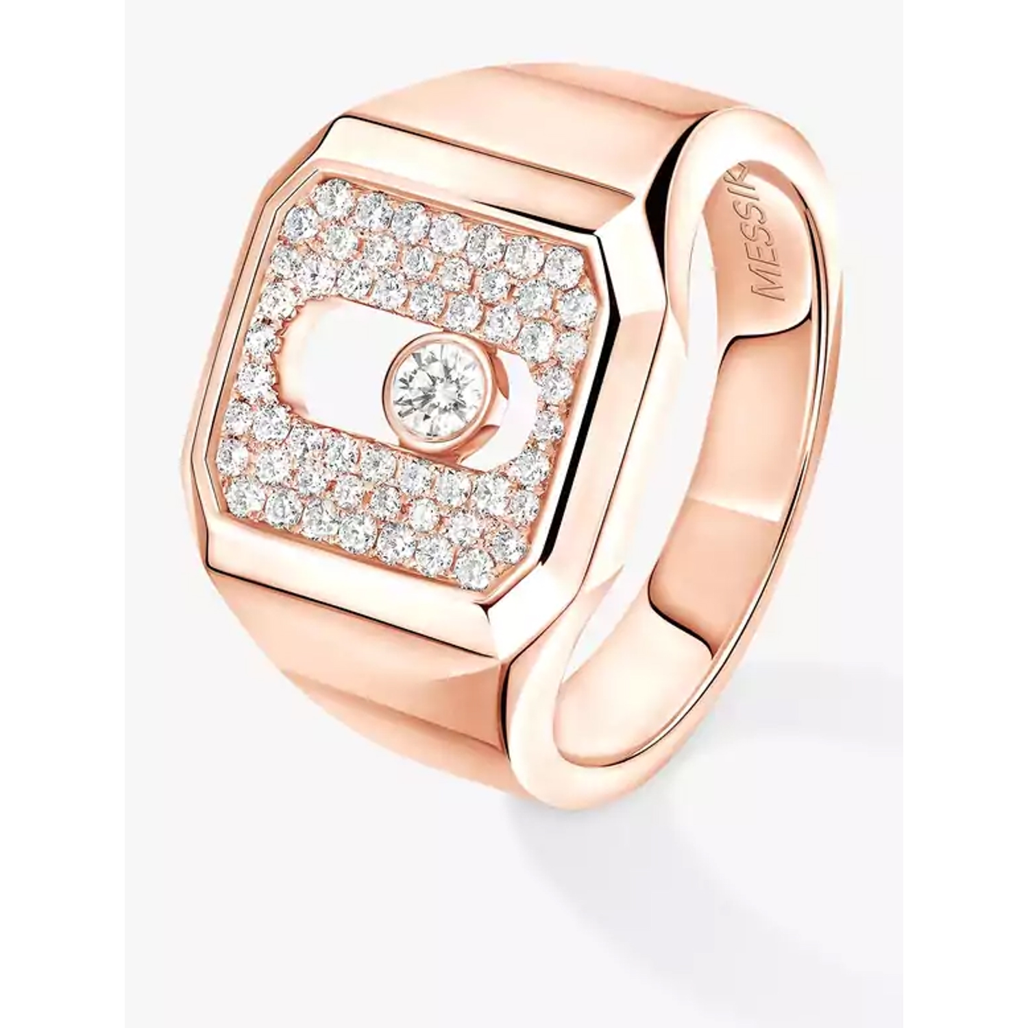 MESSIKA - 13654-PG - Anello Chevalier Move Joaillerie con pavé Oro rosa Diamante