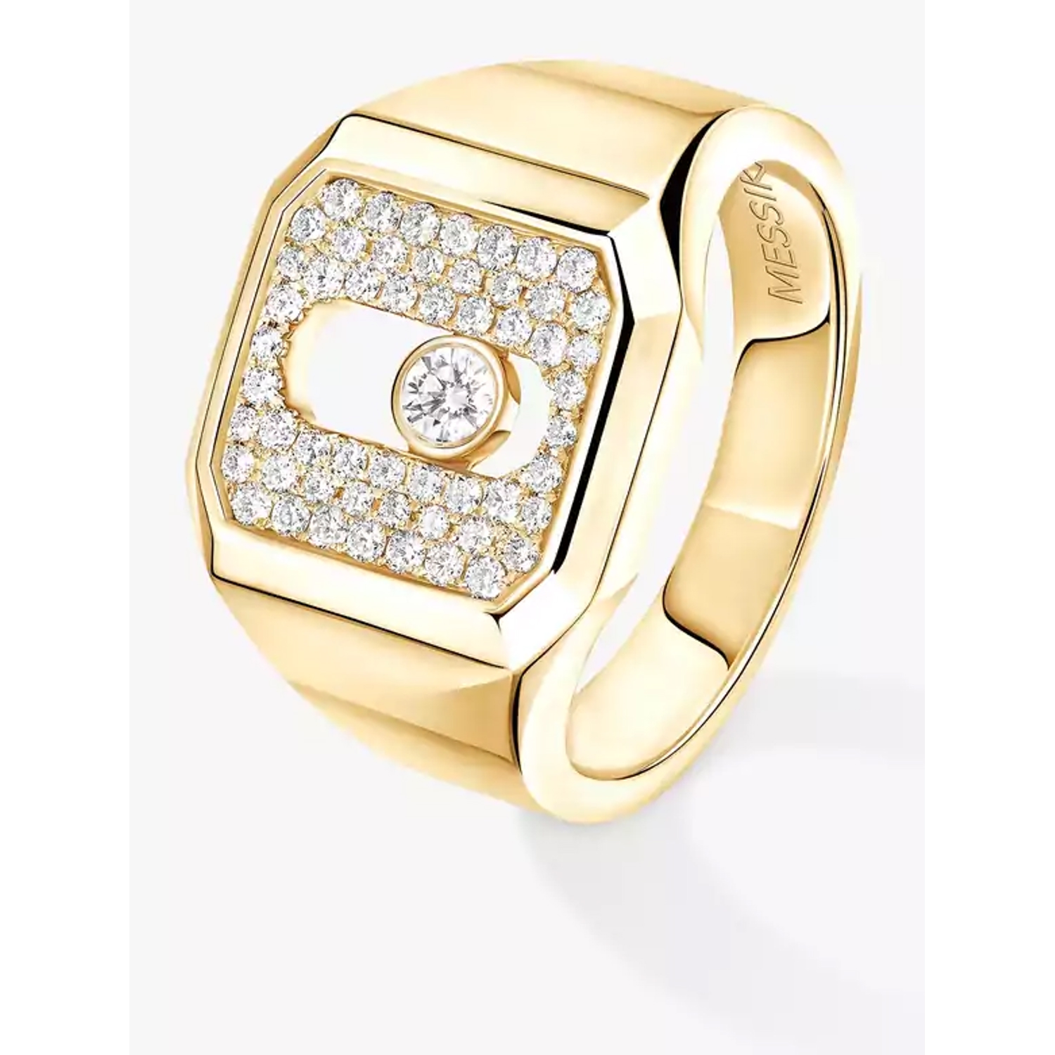 MESSIKA - 13654-YG - Anello Chevalier Move Joaillerie con pavé Oro giallo Diamante