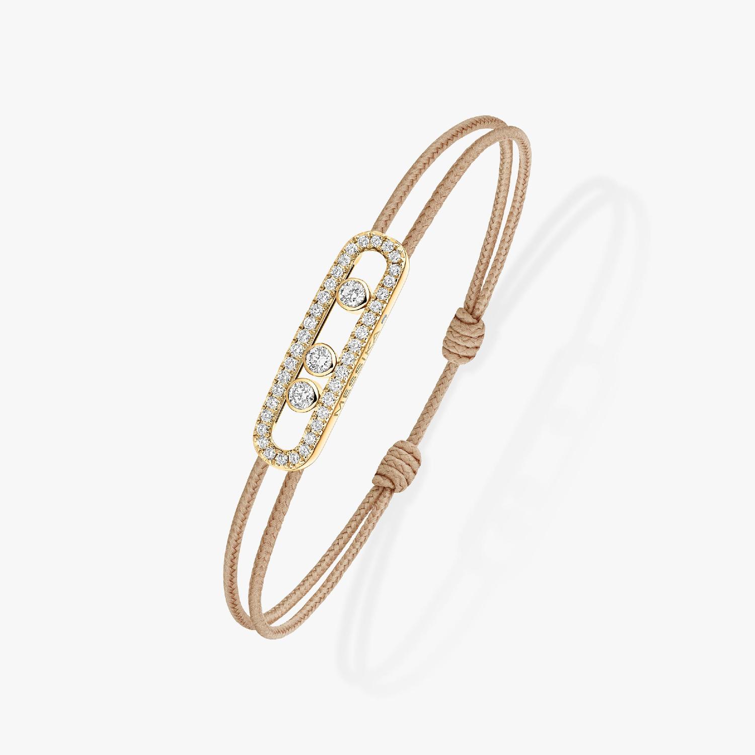 Messika - 14102-YG - Messika CARE(S) Beige Pavé Cord Bracelet